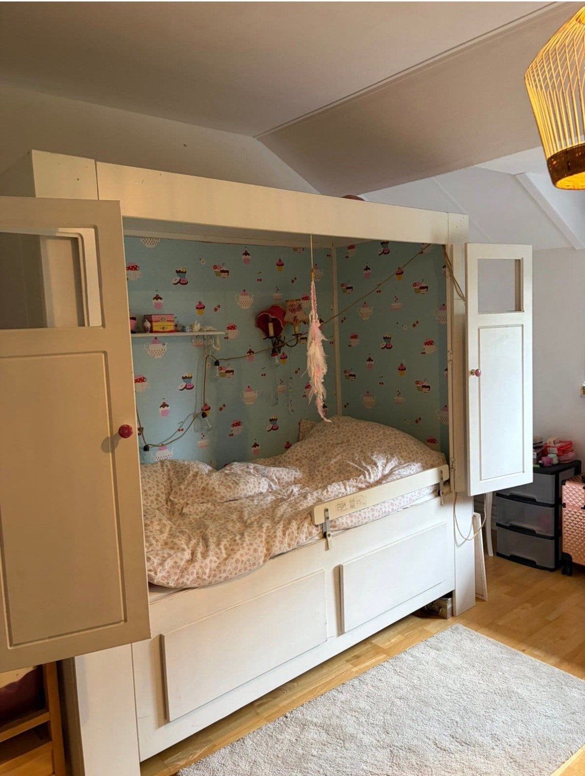 Kinderbed bedstee met lades, Ophalen, Zo goed als nieuw, 180 cm of meer, 85 tot 100 cm