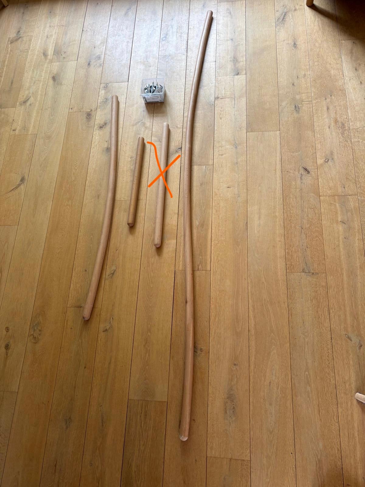 Trapleuningen hout, Ophalen of Verzenden, Zo goed als nieuw, Minder dan 2 meter