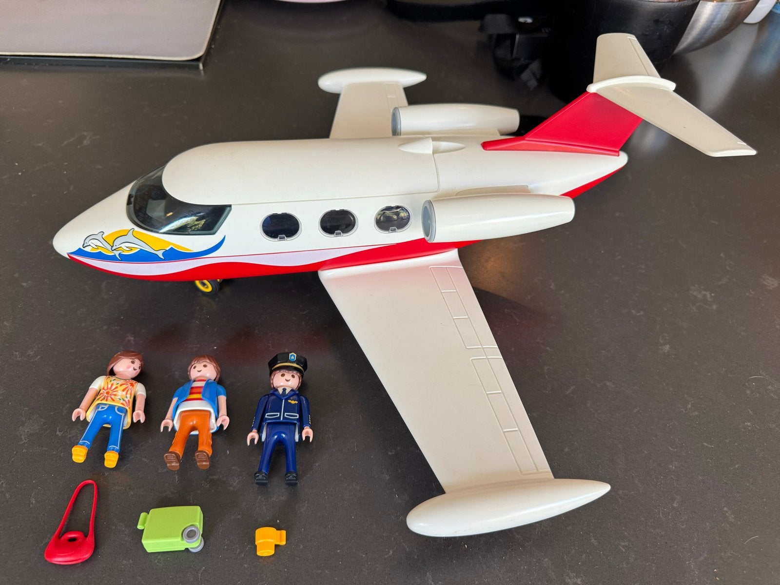 Playmobil 6081 - Zomerpret Privéjet met Figuren - Set 6081, Complete set, Voertuig, Ophalen of Verzenden, Summer fun