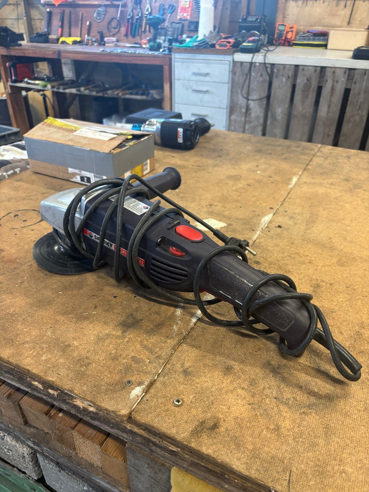 Sparky Professional Haakse Schuur-/Polijstmachine, Ophalen, Gebruikt, Overige typen