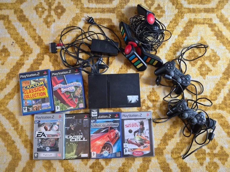 PlayStation 2 met 6 games, Spelcomputers en Games, Ophalen, Gebruikt, Overige genres, 2 spelers