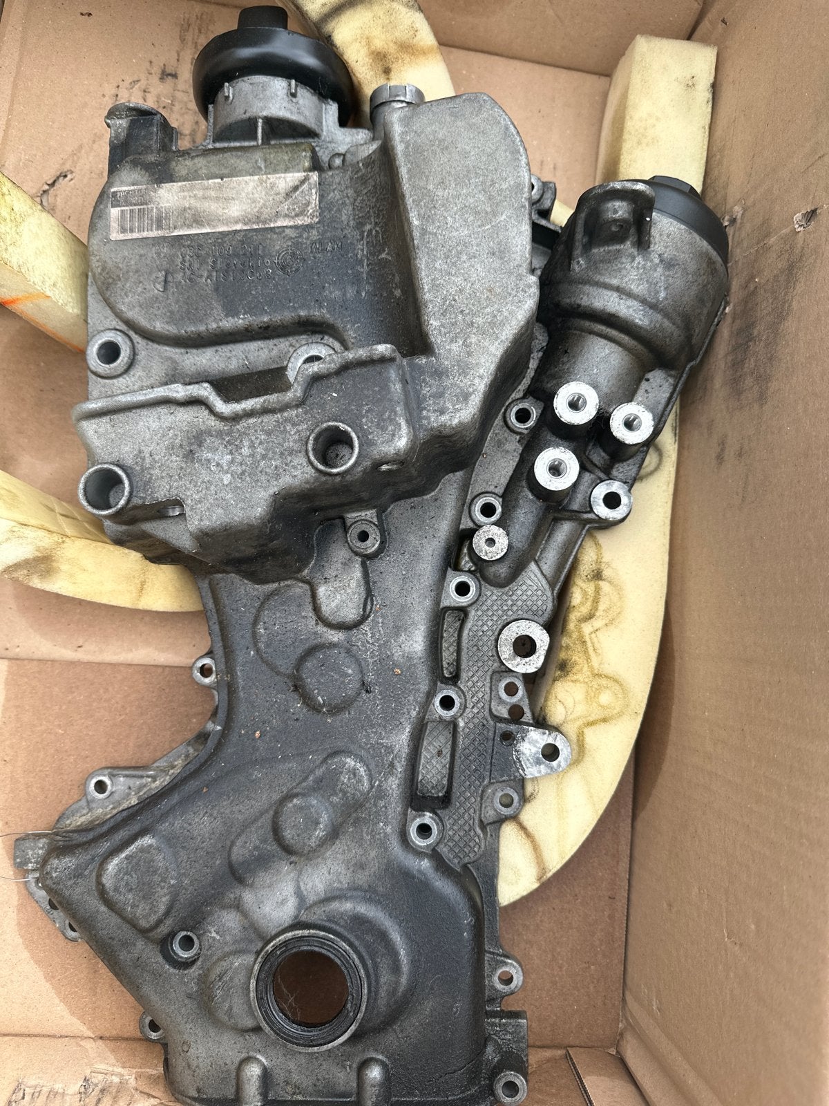 VW Audi 03C109211 Distributieketting Deksel Motoronderdeel, Ophalen of Verzenden, Gebruikt, Volkswagen