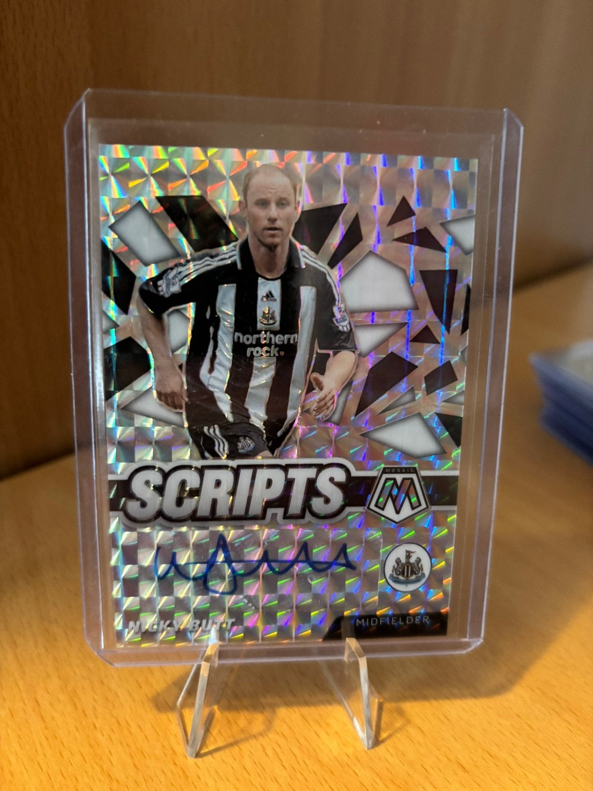 Nicky Butt - Autograph - Newcastle - Panini Mosiac, Ophalen of Verzenden, Zo goed als nieuw, Plaatje