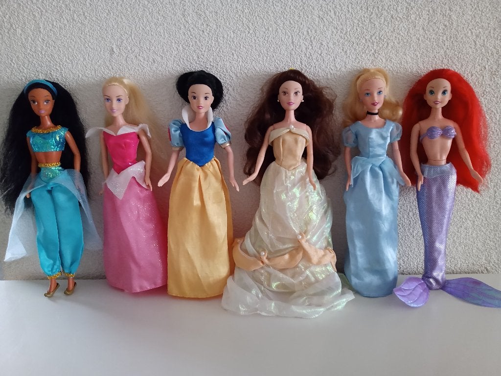 Een set van 6 Prachtige DISNEY Sprookjes Prinsessen, Ophalen of Verzenden, Gebruikt, Overige typen