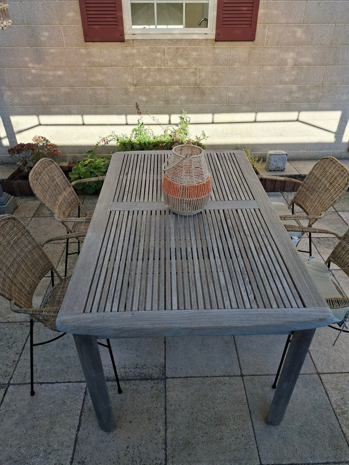 tuintafel met stoelen, Tuin en Terras, Ophalen, 4 zitplaatsen, Gebruikt, Tuinset
