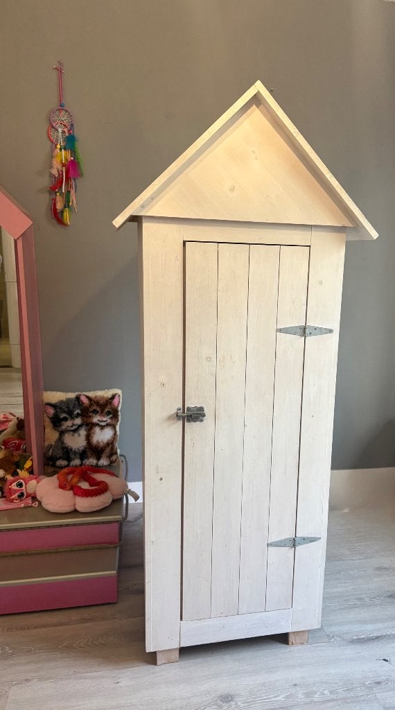 Kast kinderkamer strandhuisje, Ophalen, Kast, 50 tot 70 cm, 105 cm of meer