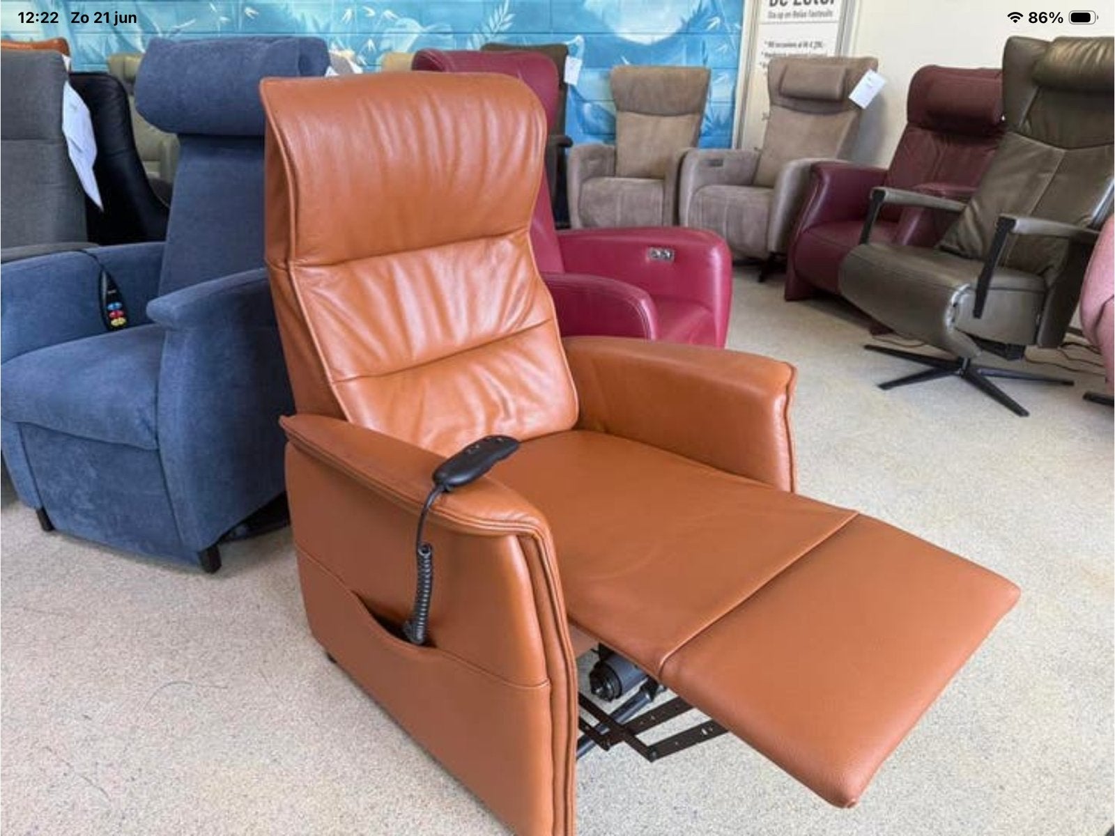 Wales De Toekomst sta op stoel relax fauteuil gratis bezorgd, Ophalen of Verzenden, Nieuw, Leer, Ruim 100 fauteuils in alle kleuren en maten