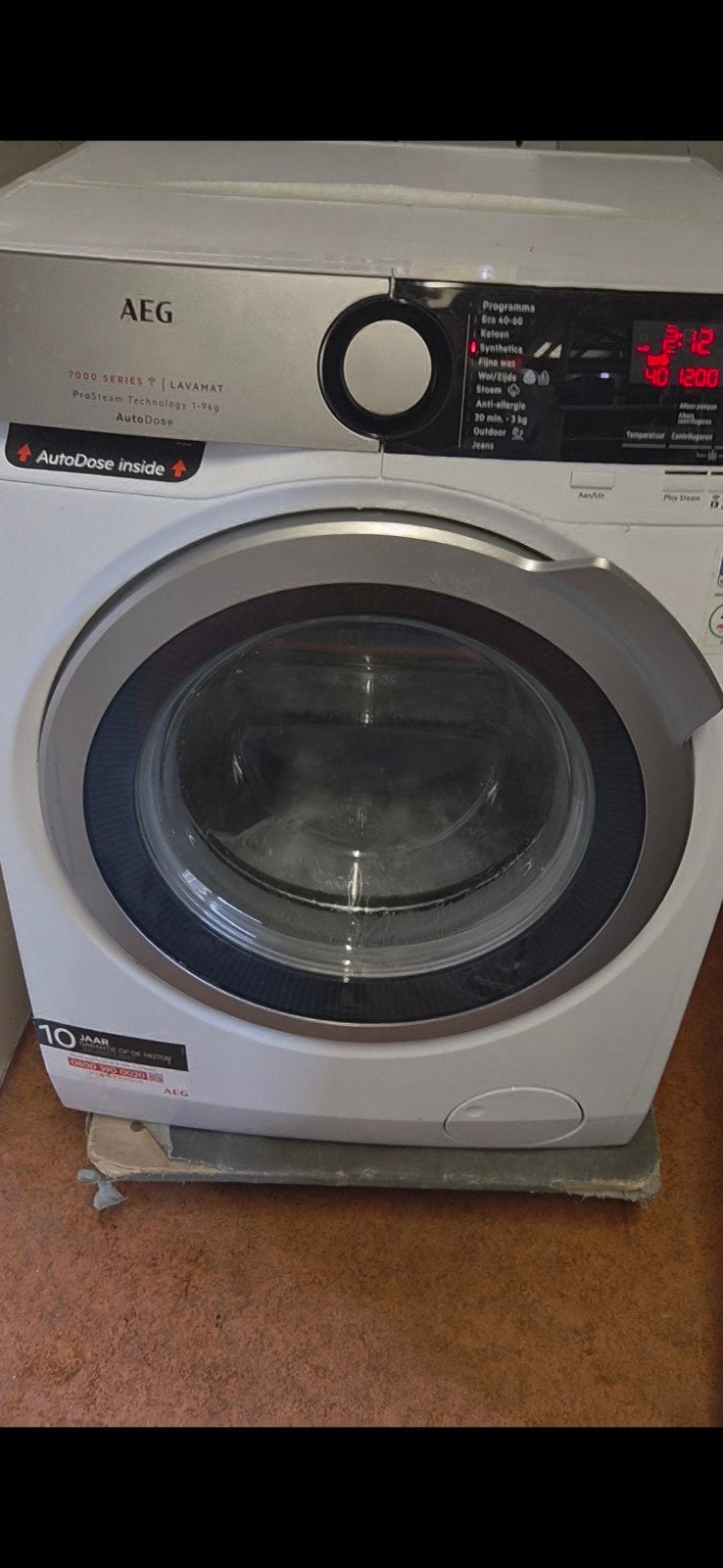aeg wasmachine, Witgoed en Apparatuur, 8 tot 10 kg, Ophalen, 1200 tot 1600 toeren, 85 tot 90 cm