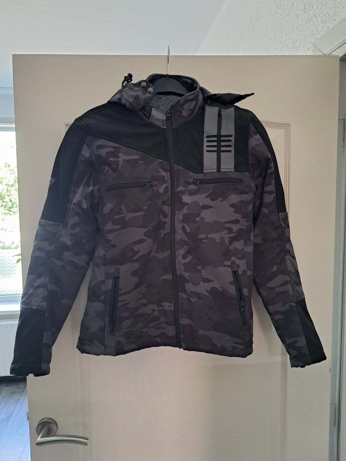 difi Dames motorjas softshell maat 38 met protectie, Ophalen, Jas | textiel, Difi, Dames