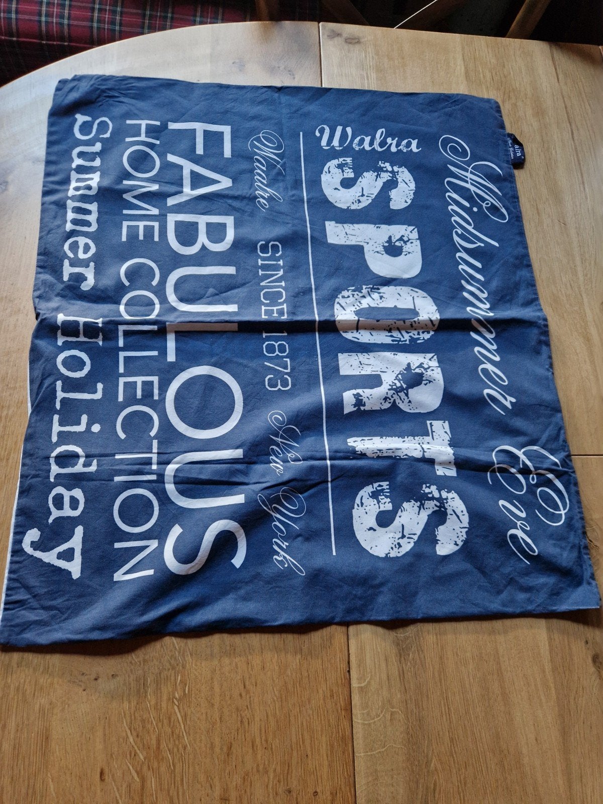 WALRA KUSSENSLOOP, Eenpersoons, Blauw, Hoeslaken of Sloop, Katoen