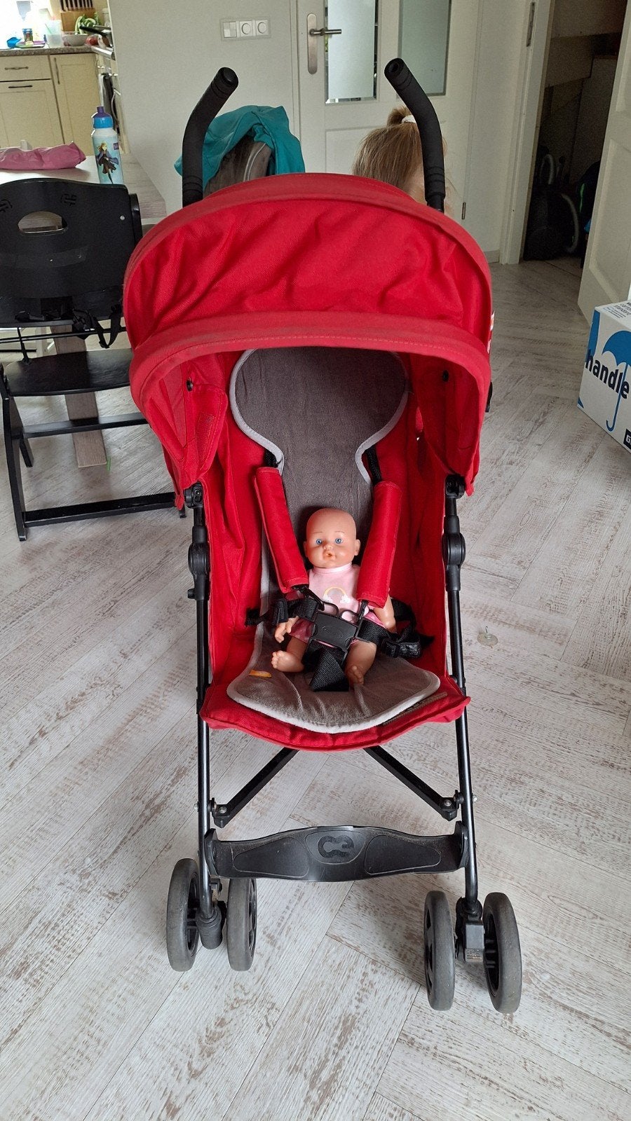 Rode Koelstra buggy - Handige en compacte kinderwagen, Kinderen en Baby's, Kinderwagens en Combinaties, Ophalen, Gebruikt, Kinderwagen
