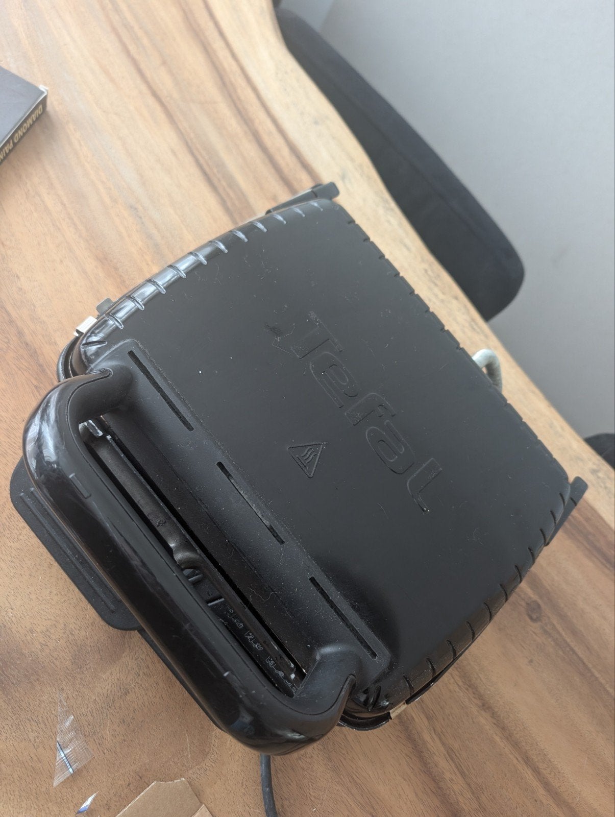Tefal grill - Gebruikt met gebruikerssporen, Ophalen of Verzenden, Gebruikt, Tafelgrill