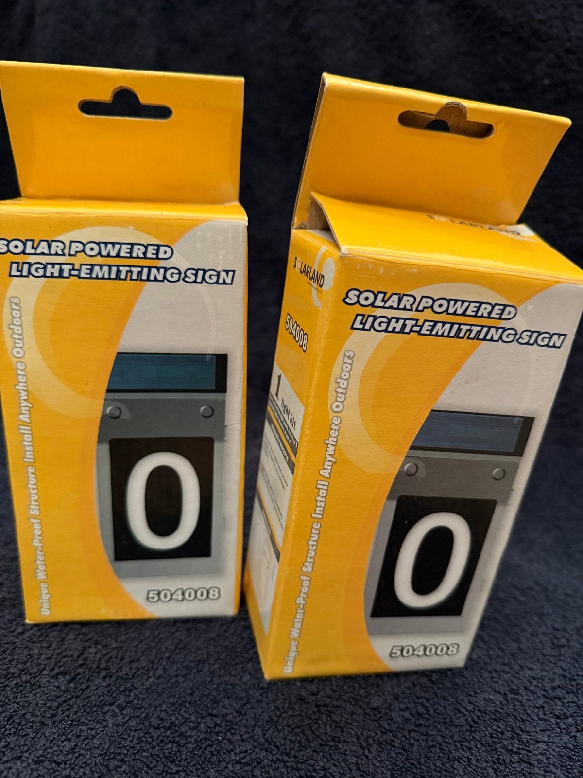 2x Solar Huisnummer Bord - Nieuw in Verpakking, Huis en Inrichting, Lampen | Overige, Nieuw, Overige merken, Met sensor, Ophalen of Verzenden