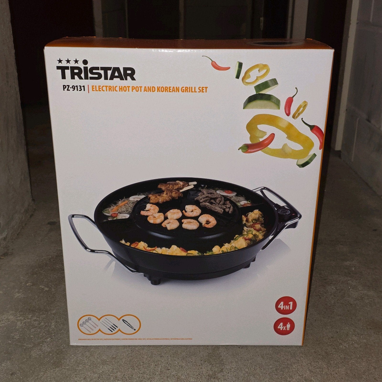 Nieuwe Tristar Hotpot & Korean Grill, Ophalen, Nieuw, 4 t/m 7 personen