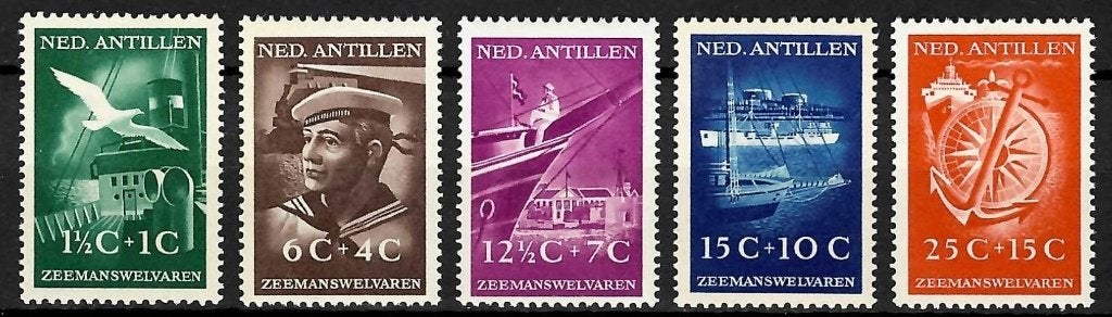Nederlandse Antillen 239/243 postfris 2e keus, Verzenden, Postfris
