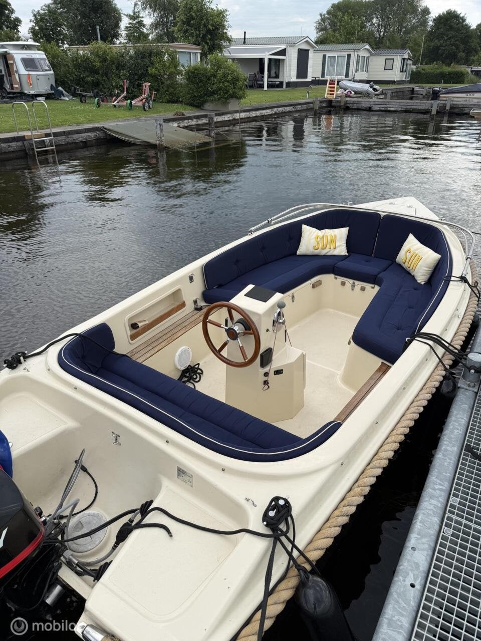 Clever 465 + 30pk Mercury injectie +Pega kanteltrailer, Watersport en Boten, Sloepen, Gebruikt, Polyester, Overige brandstoffen