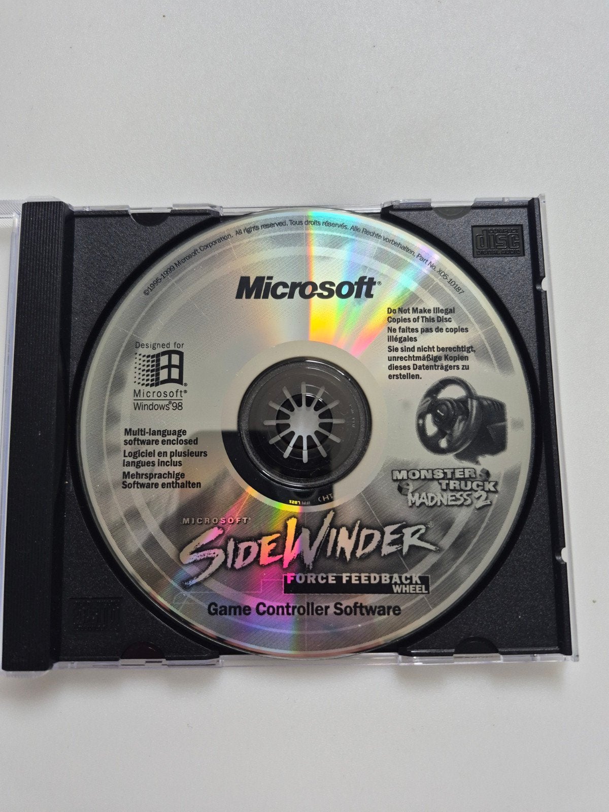 Monster madness truck 2 en SideWinder controle pc cd Game, Gebruikt, 1 speler, Racen en Vliegen, Ophalen of Verzenden