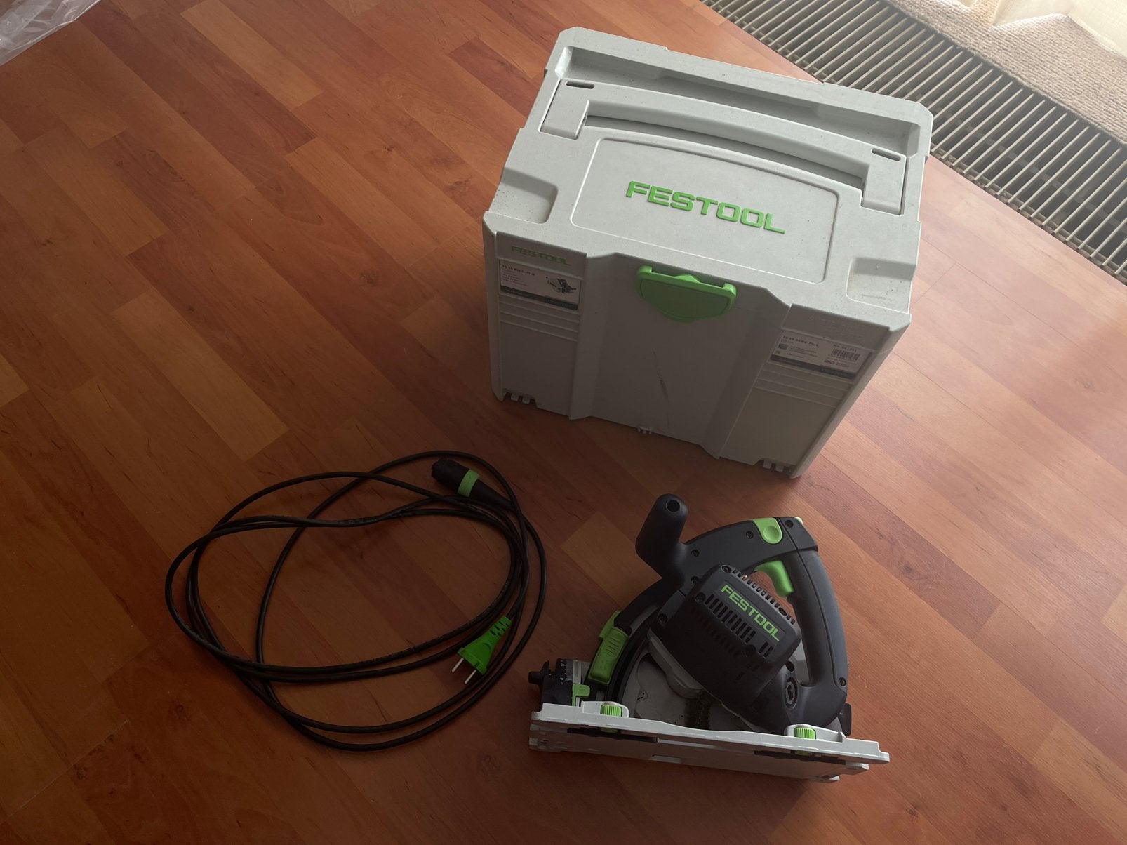 Festool TS 55 REBQ-Plus invalzaag, Ophalen, Invalzaag, Zo goed als nieuw, 30 tot 70 mm