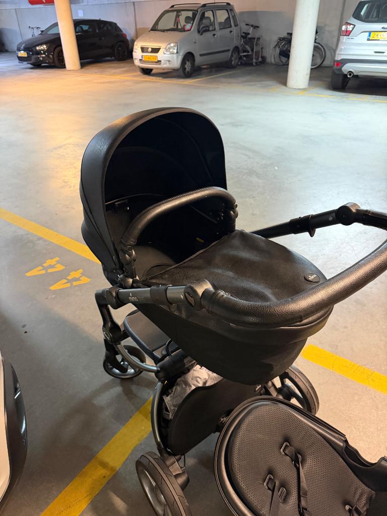 Kinderwagen Mima Xari 2 in 1 Zwart/grijs, Ophalen, Gebruikt, Kinderwagen, Overige merken