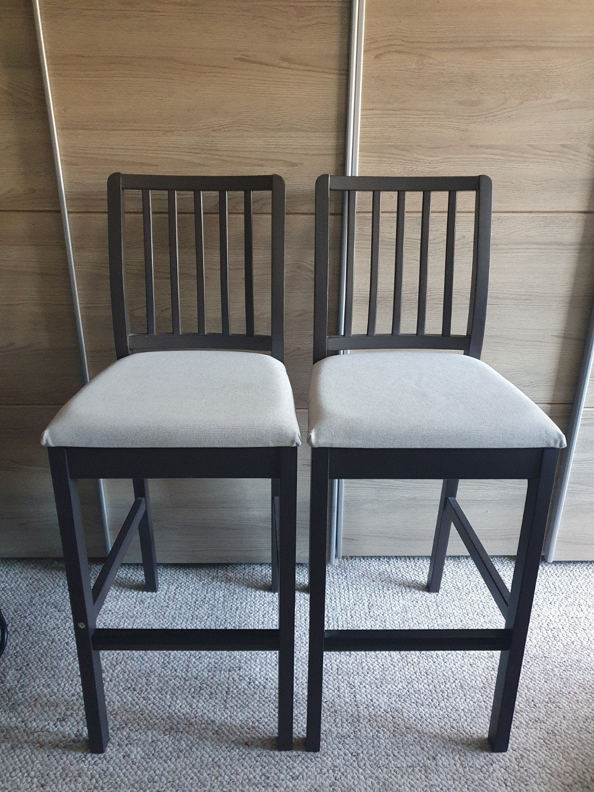 Ikea Ekedalen barkruk barstoel bruin, 2 krukken, Ophalen, 60 tot 90 cm