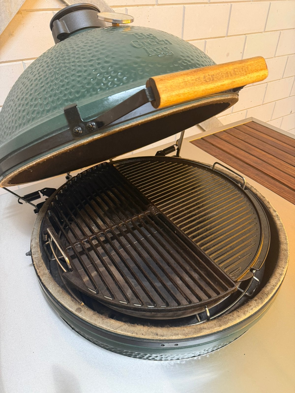 Foto 9 van Big Green Egg XL in unieke RVS maatwerktafel