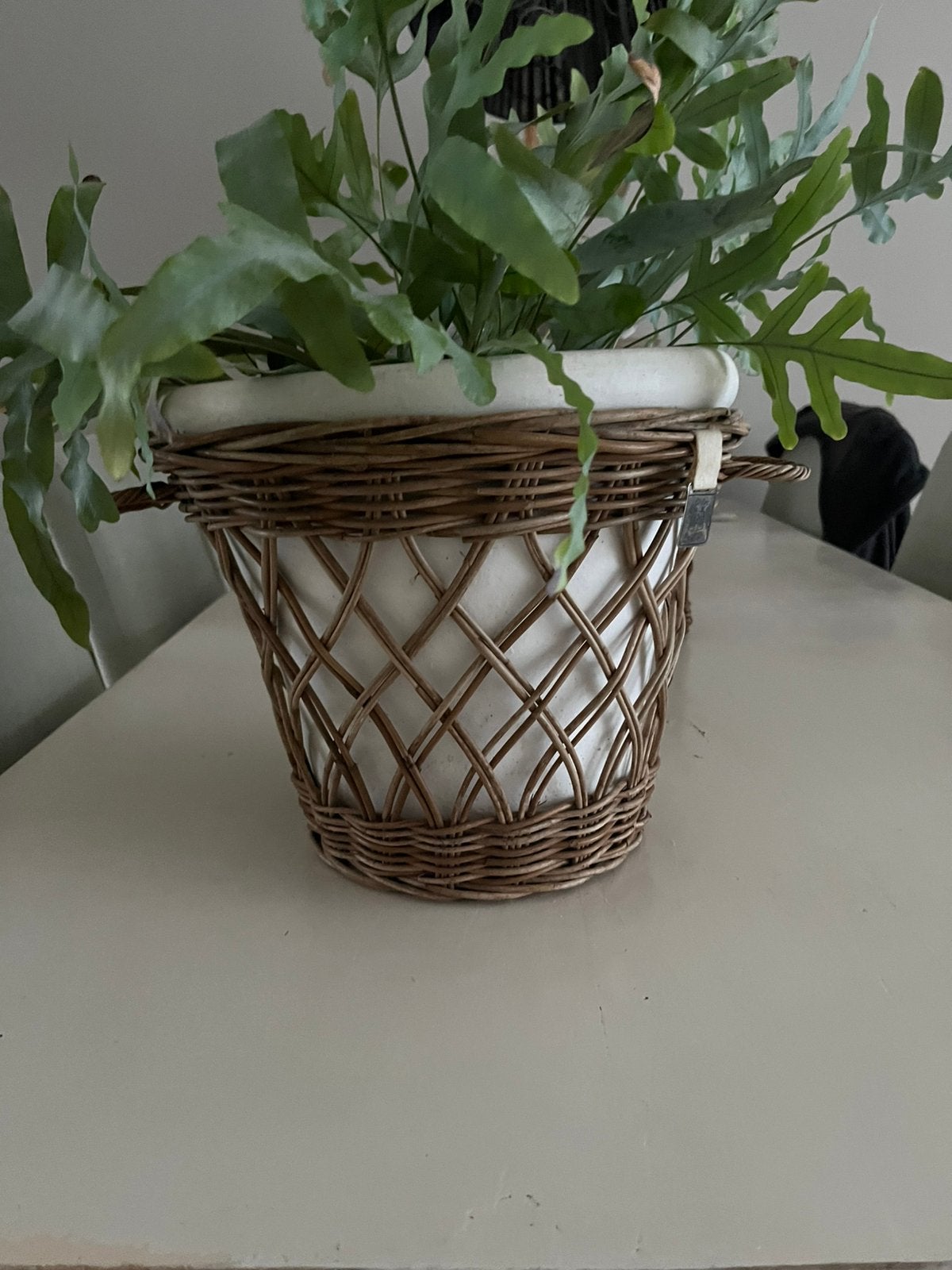 Mooie Rivièra Maison bloempot L, Huis en Inrichting, Woonaccessoires | Schalen en Manden, Ophalen of Verzenden, Zo goed als nieuw