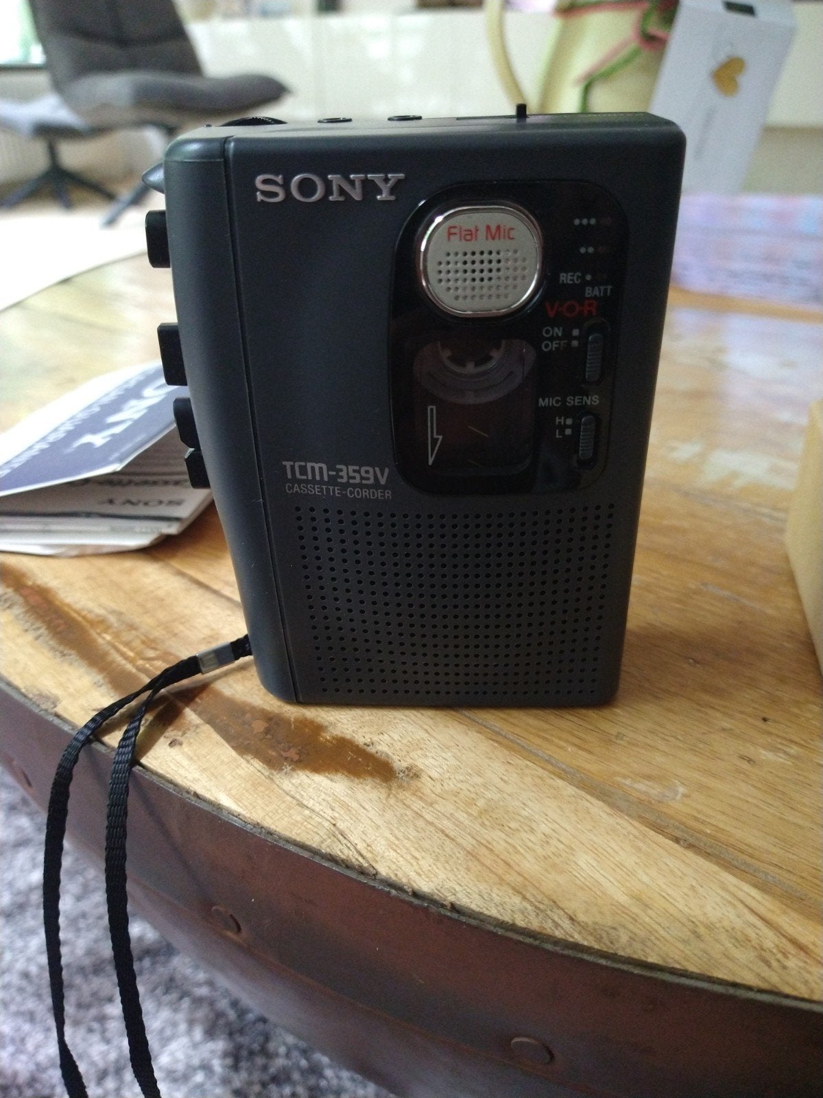 Sony TCM-359V Cassette- voice -Corder - Nieuw in doos, Audio, Tv en Foto, Cassettedecks, Ophalen of Verzenden, Enkel, Sony