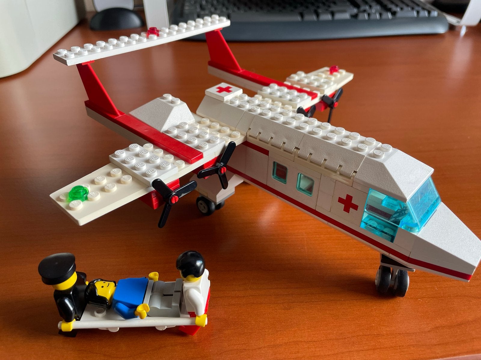 LEGO Legoland 6356 Ambulance Vliegtuig met Instructies, Kinderen en Baby's, Ophalen of Verzenden, Gebruikt, Lego