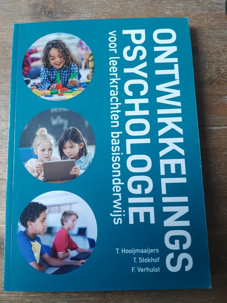 Ontwikkelingspsychologie voor leerkrachten basisonderwijs, Boeken, Studieboeken en Cursussen, Zo goed als nieuw, T. Hooijmaaijers, T. Stokhof, F. Verhulst