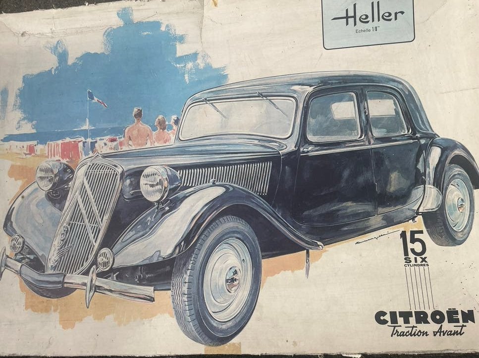 Poster Citroen Traction 15 cyl6, Verzamelen, Ophalen of Verzenden, Gebruikt, Auto's