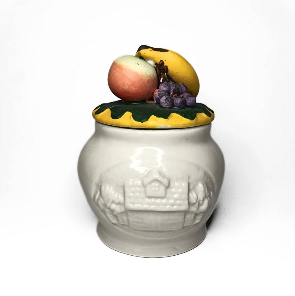 Vintage porseleinen fruit pot, Antiek en Kunst, Antiek | Porselein, Ophalen of Verzenden