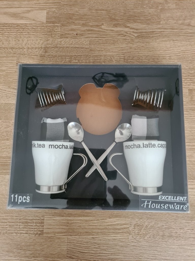 Ontbijt servies - pakket, Nieuw, Ophalen of Verzenden, Modern, Kop(pen) en/of Schotel(s)