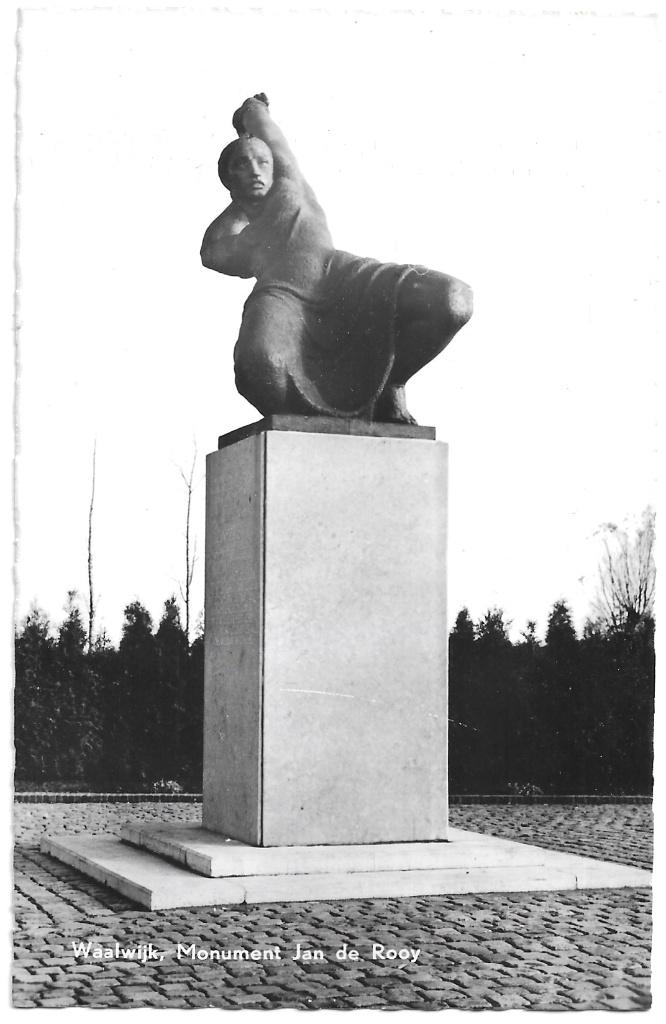 AK Waalwijk - Monument Jan de Rooy, Verzenden, 1960 tot 1980, Ongelopen, Noord-Brabant
