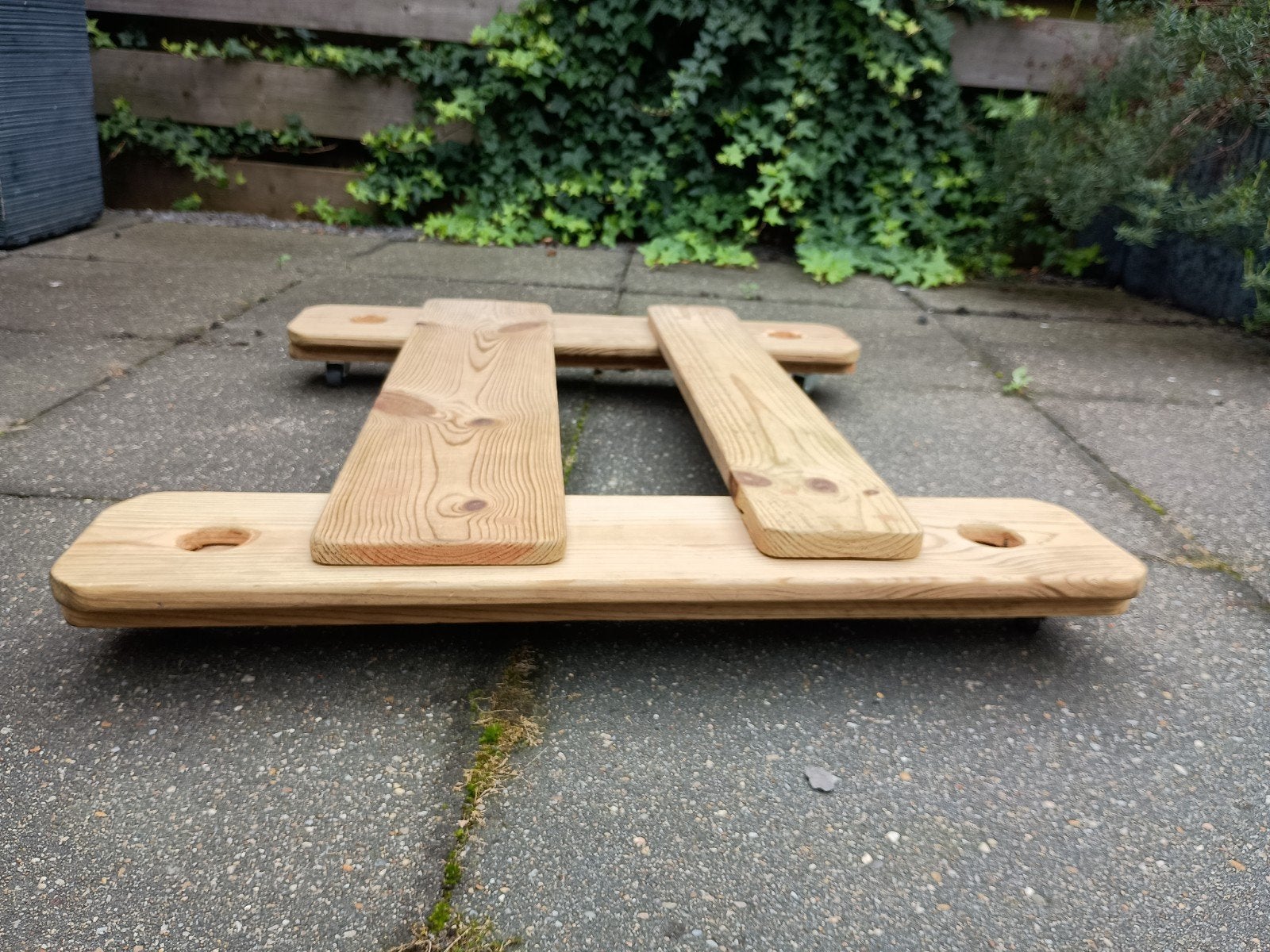 Stevig houten hondje/transport meubelroller met wieltjes., Doe-het-zelf en Verbouw, Ophalen, Transportkar