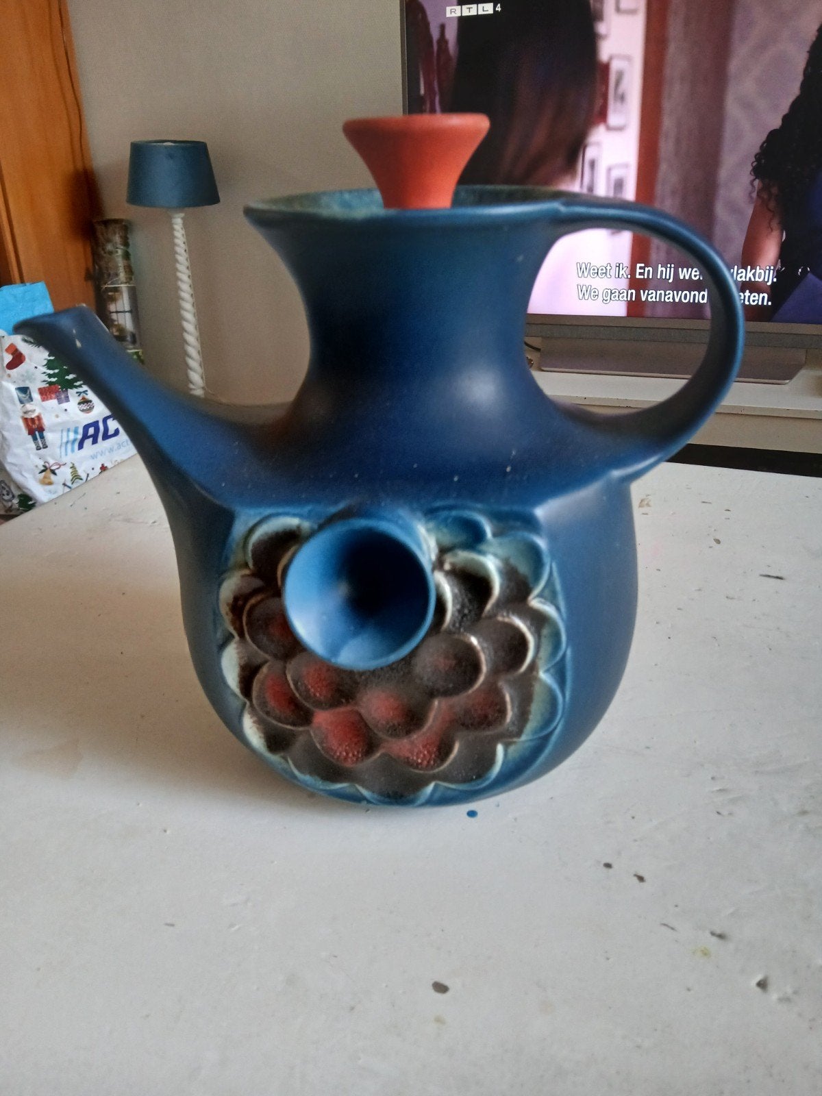 groot vintage  theepot, Ophalen of Verzenden