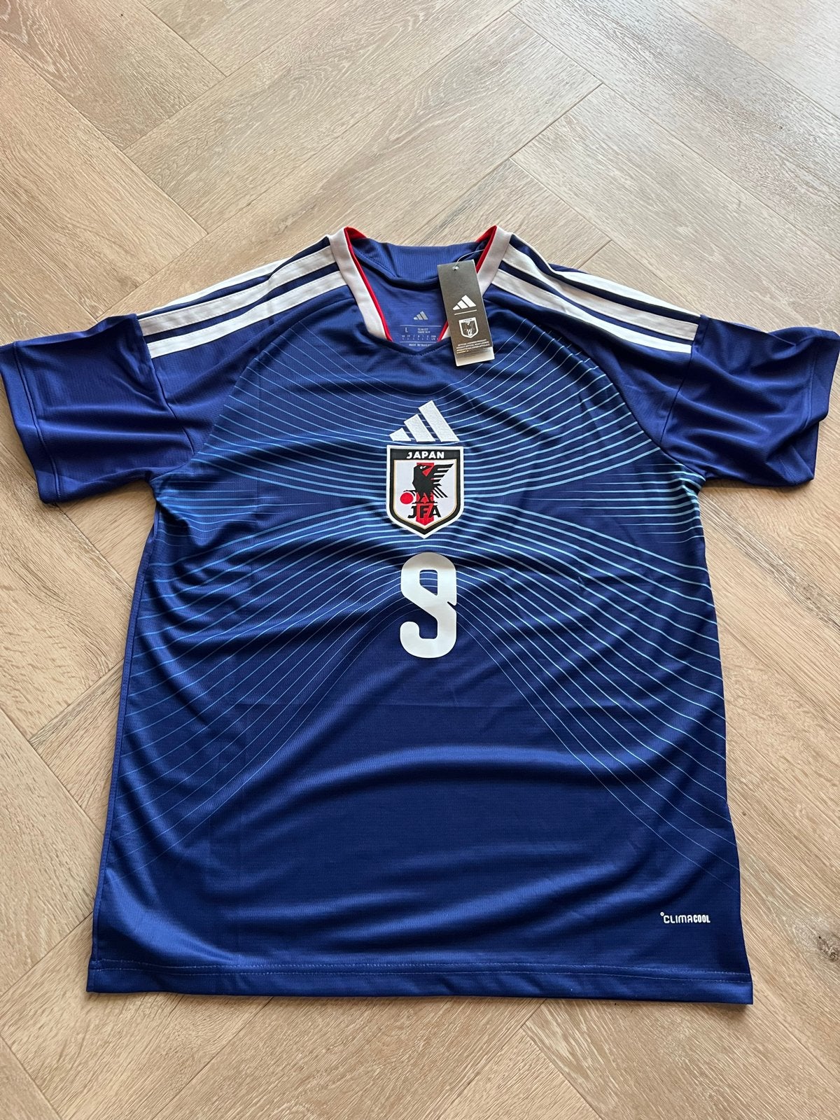 Feyenoord Japan Ueda 9 voetbal shirt Maat L, Maat 52/54 (L), Blauw, Nieuw, Ophalen of Verzenden