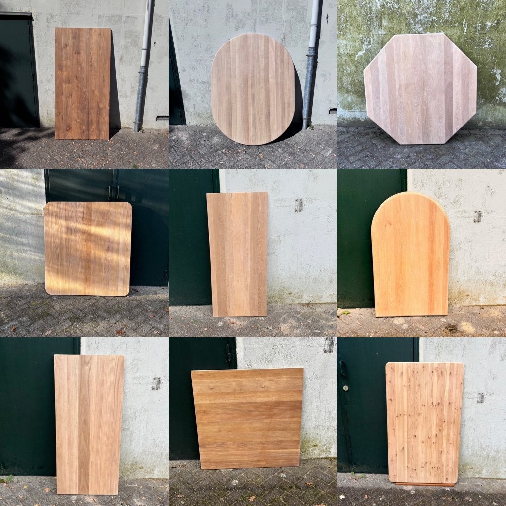 Tafelblad | massief houten platen voor tafel | keukenblad, Doe-het-zelf en Verbouw, Hout en Planken, Ophalen, 25 tot 50 mm, Zo goed als nieuw