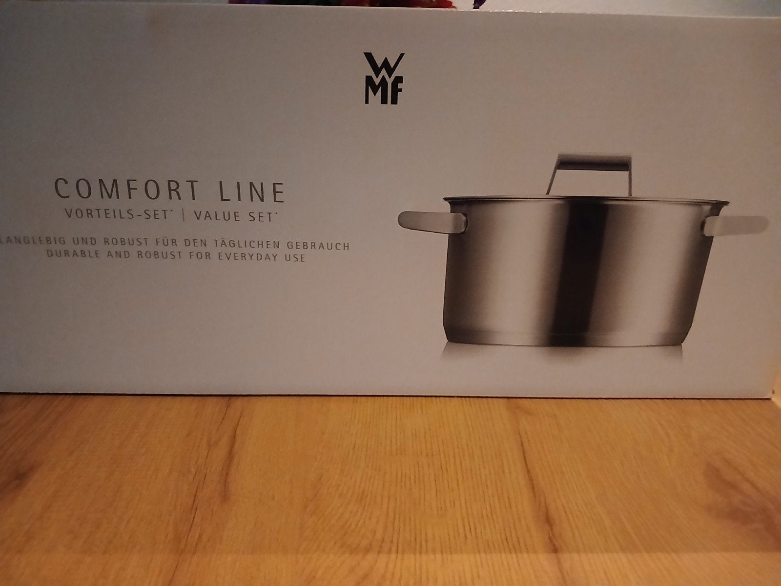 WMF Comfort Line Pannenset - Nieuw in doos, Ophalen, Met deksel, Nieuw, Pannenset