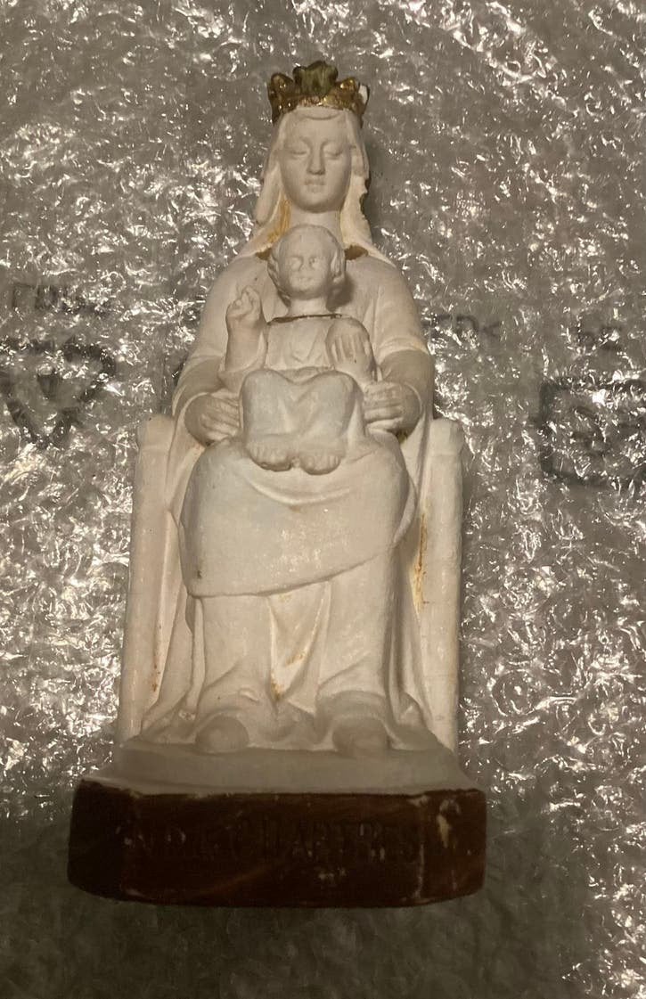 MARIA MET HAAR ZOON,MOOI ANTIEK BEELDJE ,PRACHTIG!!!, Antiek en Kunst, Ophalen of Verzenden