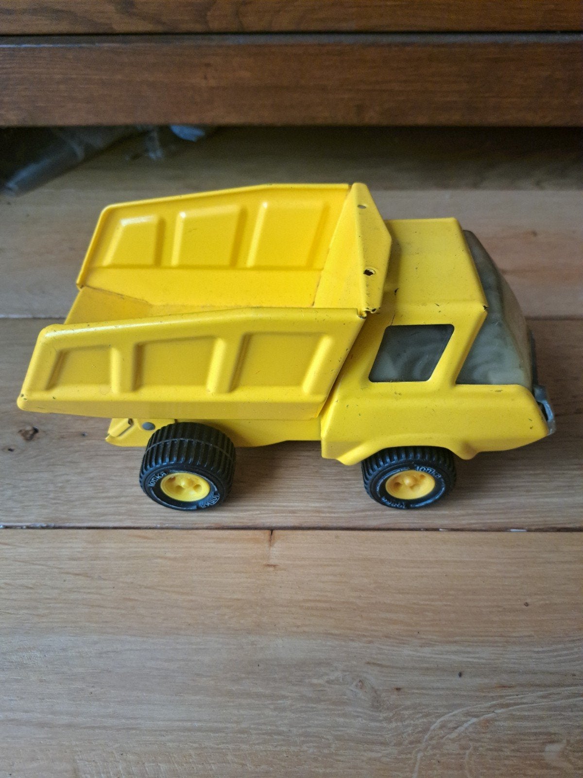 Vintage Tonka kiepwagen geel metaal speelgoed, Ophalen of Verzenden, Gebruikt