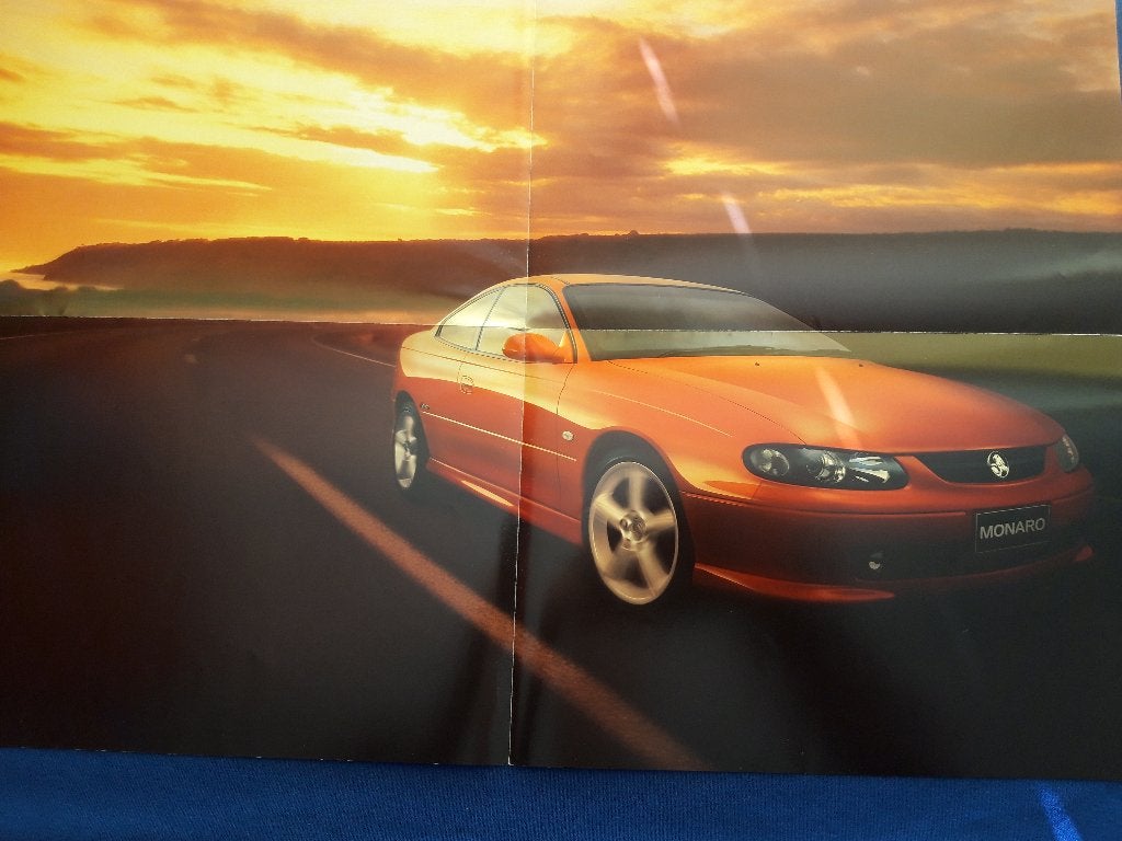 Folder – poster Holden Monaro 2001 - Australië, Engels, Holden, Ophalen of Verzenden, Zo goed als nieuw, Overige merken