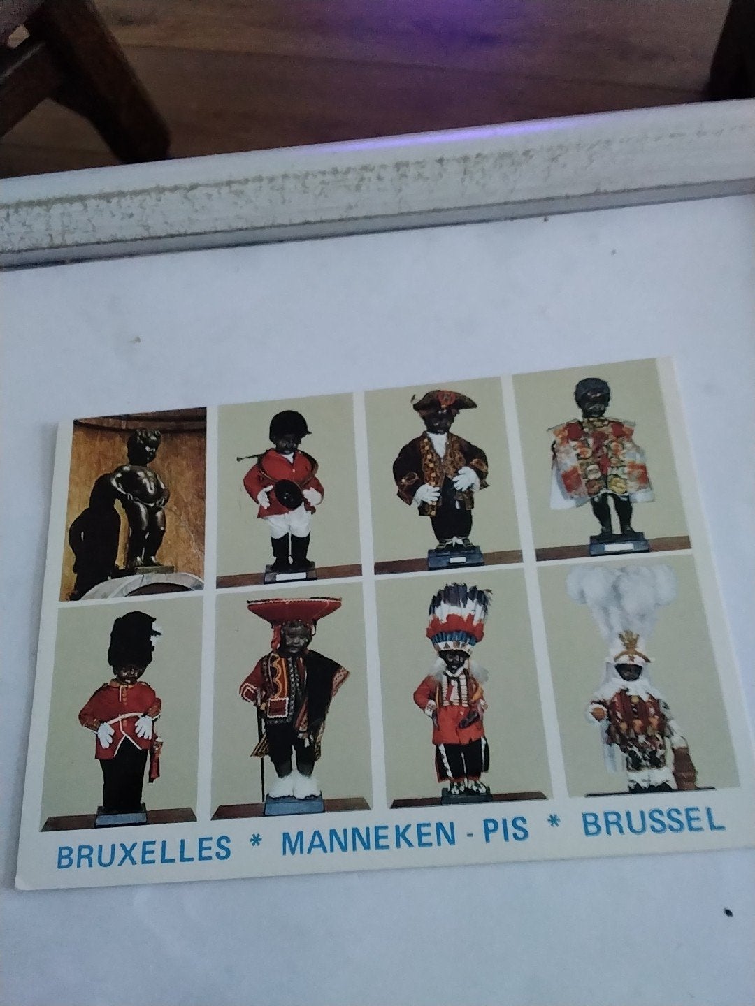 Vintage Ansichtkaart Manneken Pis Brussel (1989), Ophalen of Verzenden, 1980 tot heden, Gelopen