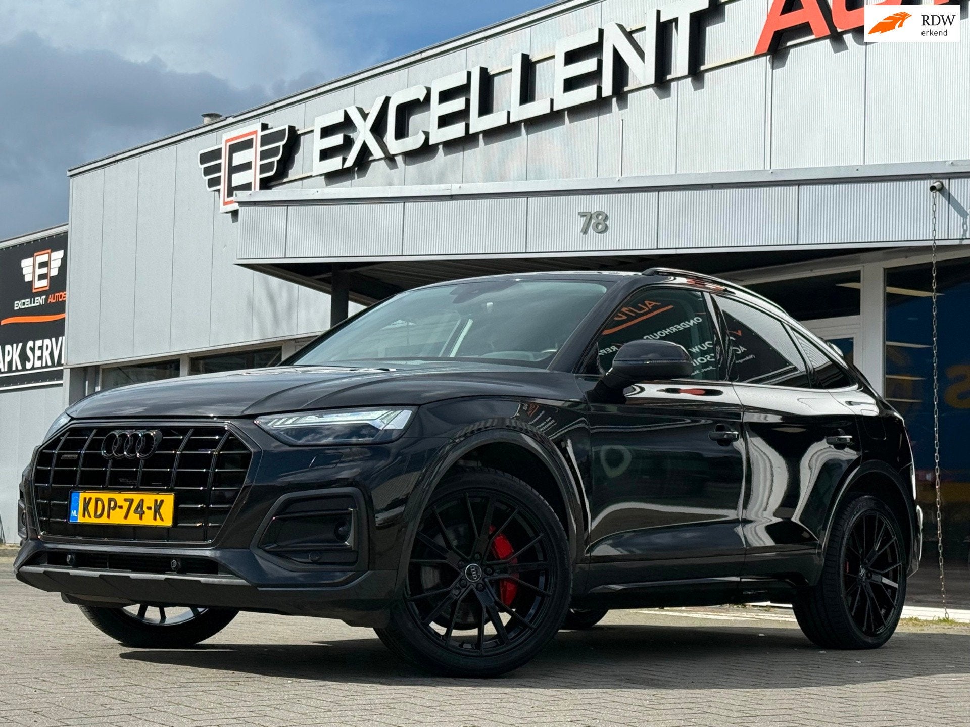 Audi Q5 Sportback 50 TFSI e Advanced Black Edition, Automaat, Dealer onderhouden, Gebruikt, Zwart
