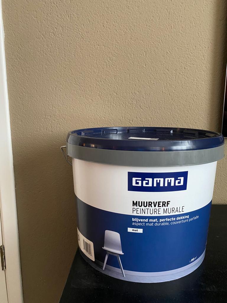 Gamma verf/ trendkleur Walnut /10 liter, Bruin, Nieuw, Ophalen of Verzenden, Verf