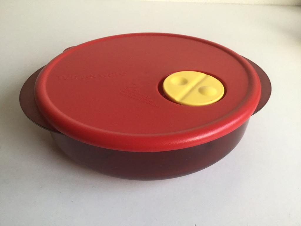 Tupperware Crystal wave Plus magnetronschaal vakkenschaal, Huis en Inrichting, Keuken | Tupperware, Zo goed als nieuw, Schaal