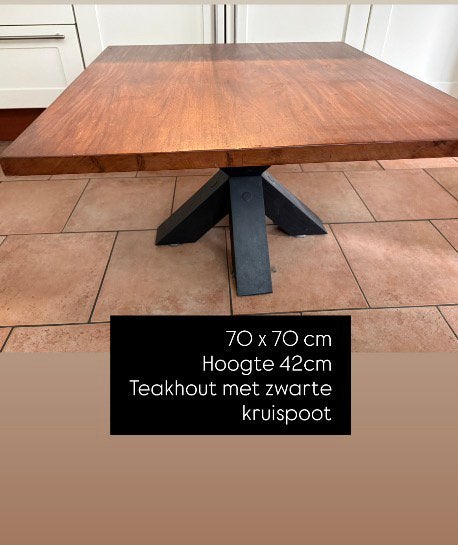 Salontafel, Ophalen, 100 tot 150 cm, Teakhout, 50 tot 100 cm