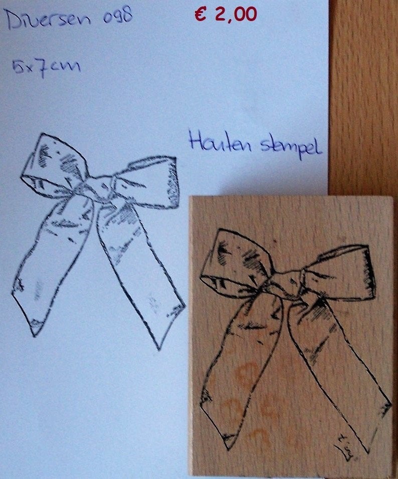 Diversen 098 Houten stempel, Hobby en Vrije tijd, Stempelen, Ophalen of Verzenden, Gebruikt, Houten stempel
