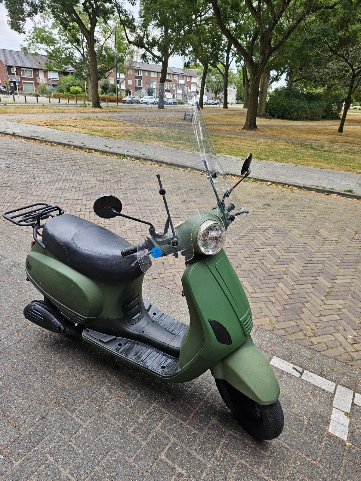 scooter blauw kenteken, Fietsen en Brommers, Snorfietsen en Snorscooters, Ophalen, Gebruikt, Benzine, Overige merken