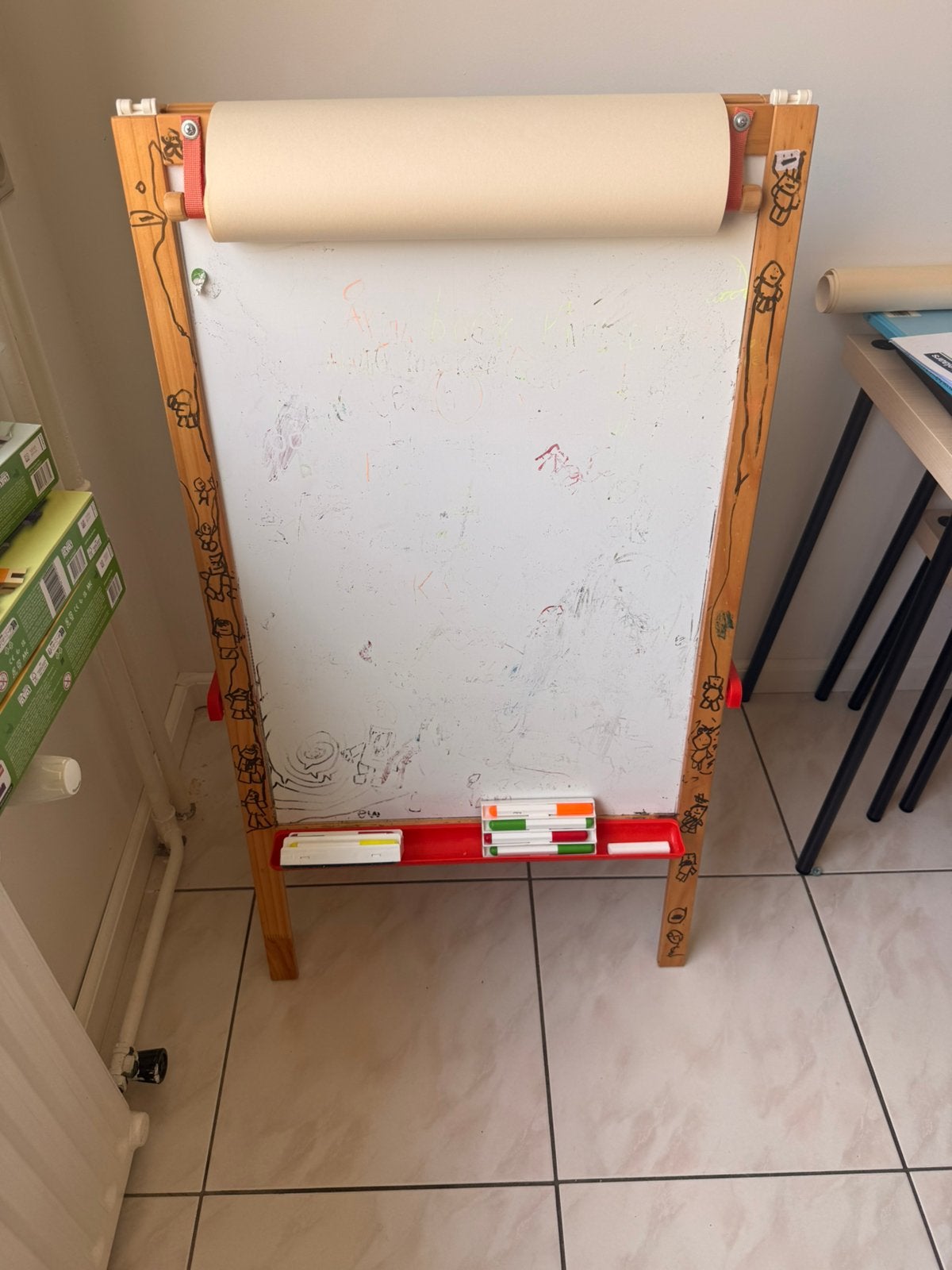 Ikea tekenbord, Ophalen, Gebruikt
