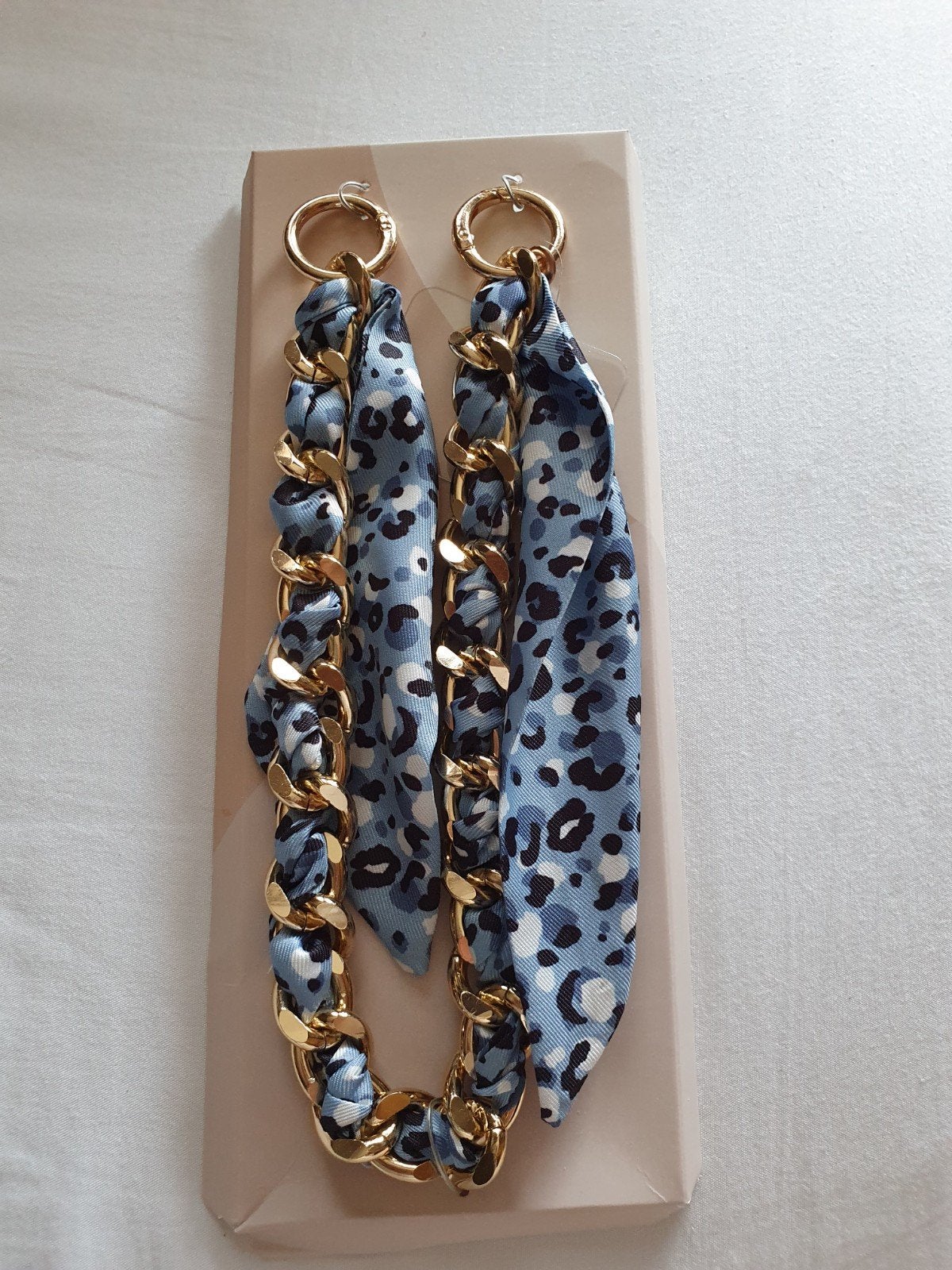 Telefoon koord met ketting en luipaardprint, Ophalen of Verzenden